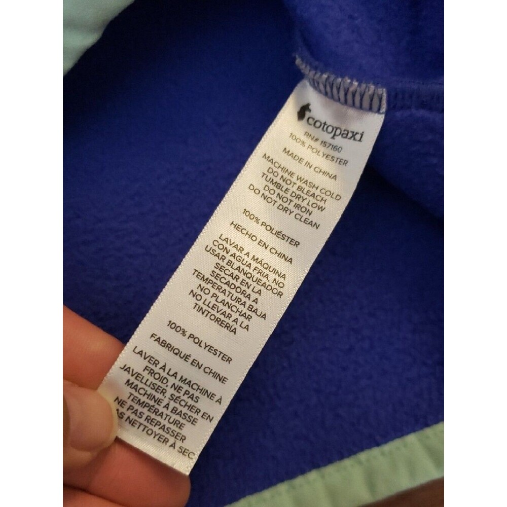 Cotopaxi Blue Snap-Button Fleece Pullover Size S Athleisure Outdoor Fleece - Picture 5 of 6
